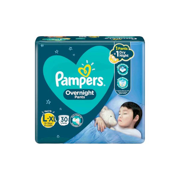 Pampers Overnight Pants L-XL, 30's